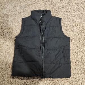 Oversized Black Puffer Vest Size Medium